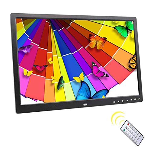 Cyfrowa ramka na zdjęcia 17 cali, HD 1080P przycisk dotykowy album elektroniczny, montowany na ścianie, odtwarzanie muzyki i wideo