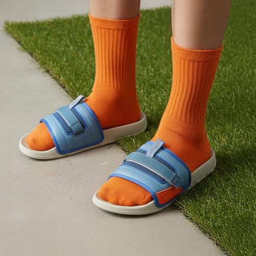 Image of Boldfit Sliders for Man,Breathable Mesh One Piece Build,Easy Clean PU Upper,Ultra-Light EVA Sole Slippers for Man,All Day Cushioned Footbed,Anti-Slip Outsole-Modern Two-Tone Design Everyday Wear