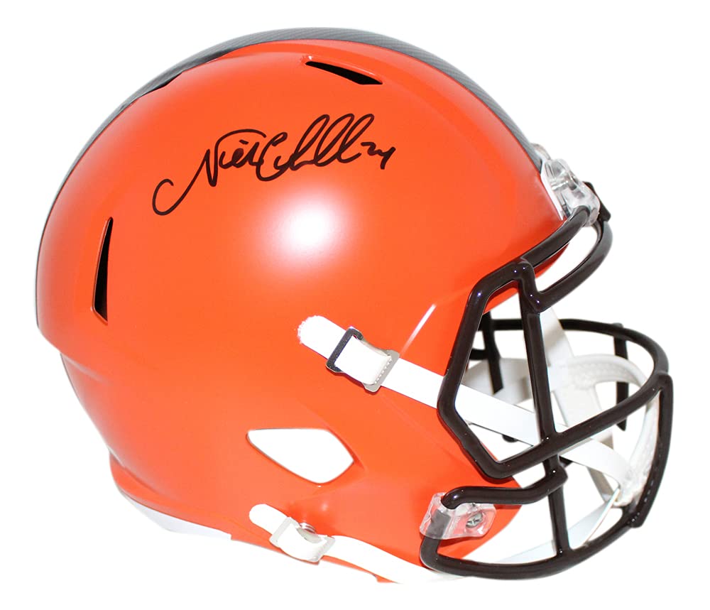 DenverAutographsNick Chubb Autographed Cleveland Browns F/S Speed Helmet BAS