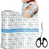 Ptyism Tattoo Second Skin 15cm*5m Second Skin(with Scissors) Waterproof Bandage 丨Second Skin Tattoo Cover,Clear Plaster for Tattoo for Wrists, Shoulders, Arms, Wound Dressing, Protective Shield