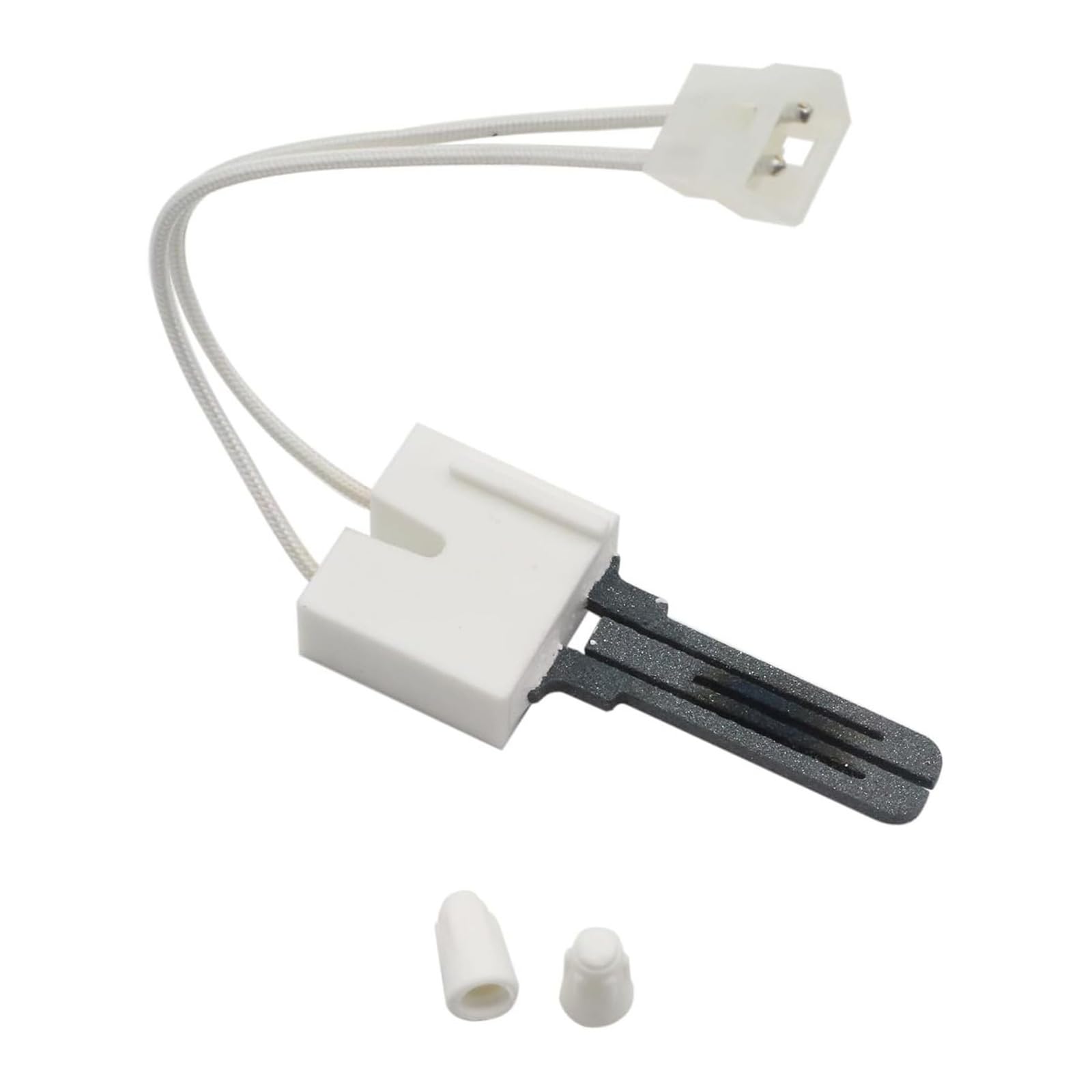 Ceramic Dryer Heating Part DC47-00022A for Appliance Repair, Replacement Starter Assembly with Wires, Connector, and Caps for Maintenance Dryer Service Part Heating Maintenance Component Repair
