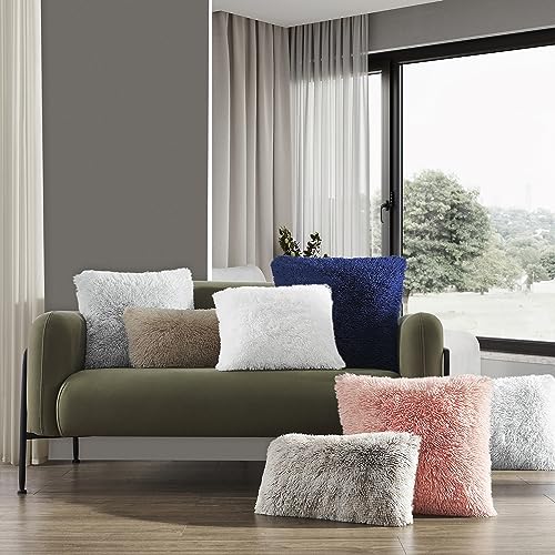 Faux Fur Throw Pillow Covers for Couch Decorative Pillows 24x24 Inch by NordECO HOME - Used condition - Image 6