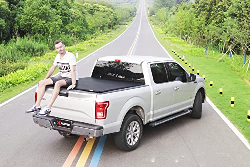 XCOVER Soft Roll Up Bed Cover, Tonneau Cover Compatible with 2014-2018 Silverado/Sierra 1500 5.8\' Short Bed - Thumbnail 7