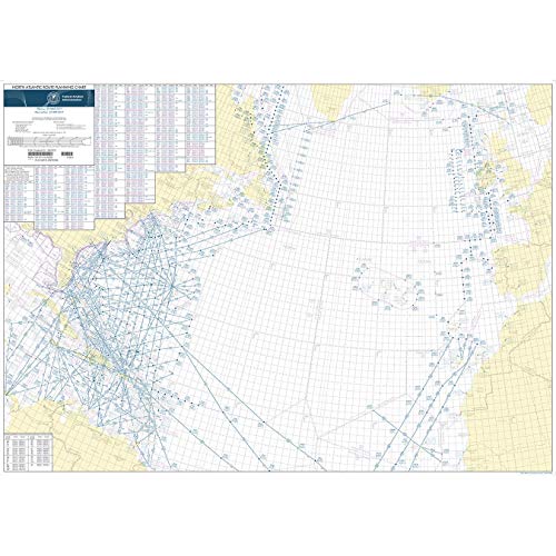 Carta de Ruta del Atlántico Norte FAA 1:8,250,000