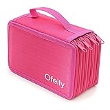 Ofeily Oxford Pen Case, 72 Holes Pens Holder/Pencils Bag/Pencil Case for Art Drawing/Writing (72 Holes Rose Pen Case)