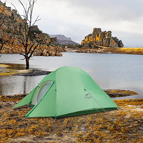 Naturehike Cloud Up 2 Aggiornamento Tenda Da Campeggio Da 2 Uomini Con Foyer Per 3-4 Stagioni, Leggera, Impermeabile, Per Alpinismo, (Verde Germoglio) - 5