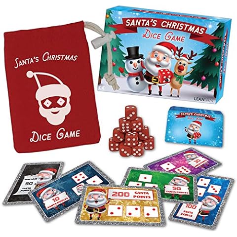 Xmas Stocking Filler - SANTA'S CHRISTMAS DICE GAME - For Children, Family, Kids, Christmas Party, Christmas Office Party, Christmas Family Game, Christmas eve box fillers, Christmas stocking fillers Cover