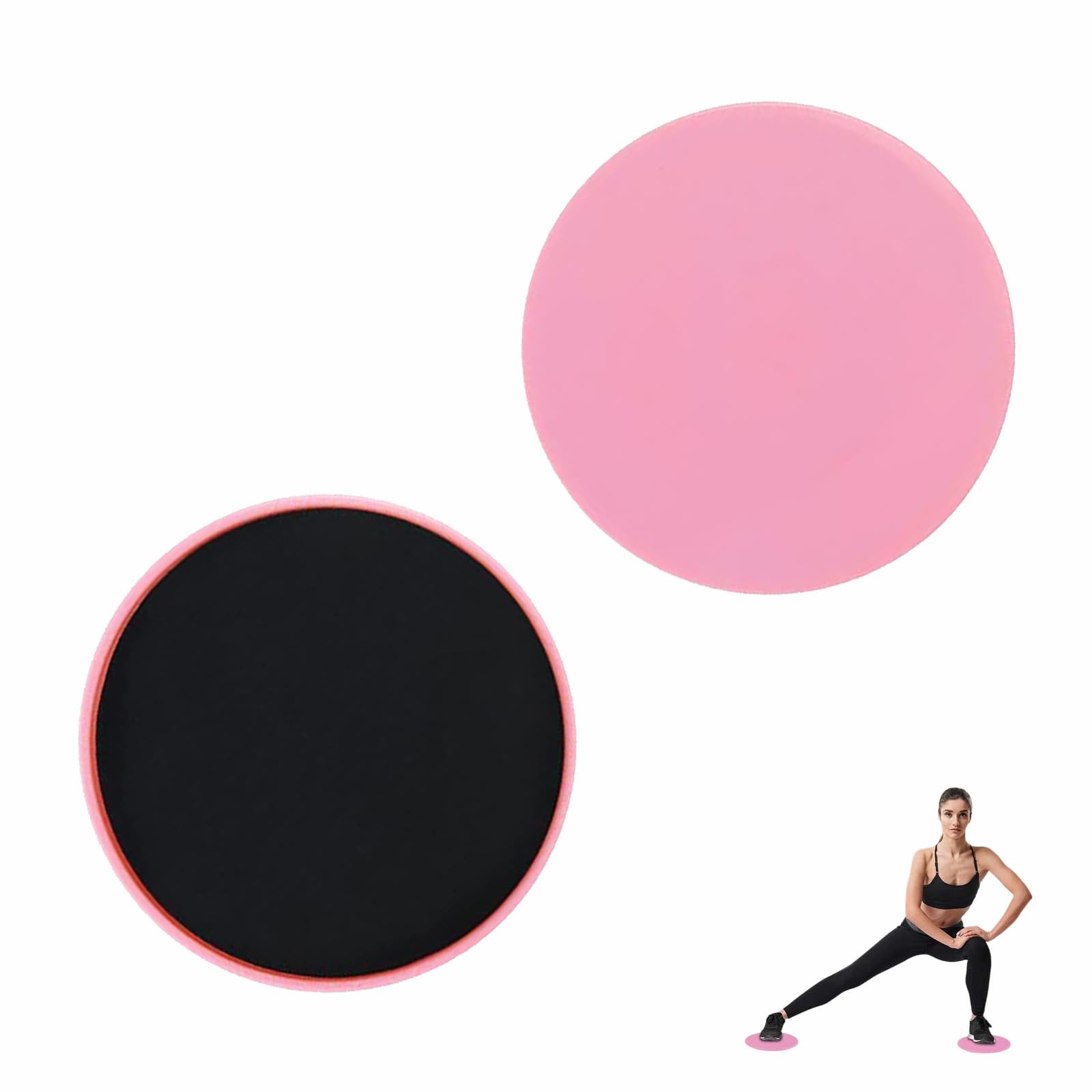 2 Pezzi Core Sliders Fitness Disco Scorrevole Slider Fitness Dischi per Esercizi diesercizi Addominali casa Palestra Tappeto Pavimenti Duri