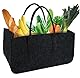 Filztasche Dunkelgrau Kaminholztasche Filzkorb Kaminholztasche Kaminholzkorb Korb Filz Zeitungsständer Zeitungskorb, Anthrazit