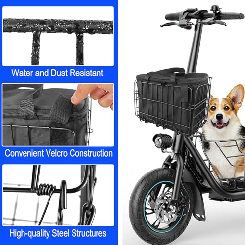 Upgrade Knee Scooter Baskets Accessory, Quick Release Removable Cloth Electric Scooter Basket, Scooter Basket for Knee Scooter Front, Fits Most Knee Scooter Walker Models and Scooter - Image 4