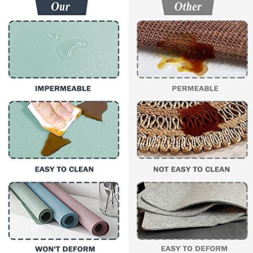 YUNJUER Silicone Placemats and Washable Coasters Set, Heat-Resistant 450 °F - Image 4