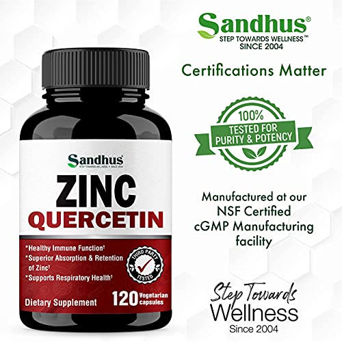 Zinc Quercetin 120 Vegetarian Capsules #TOP5