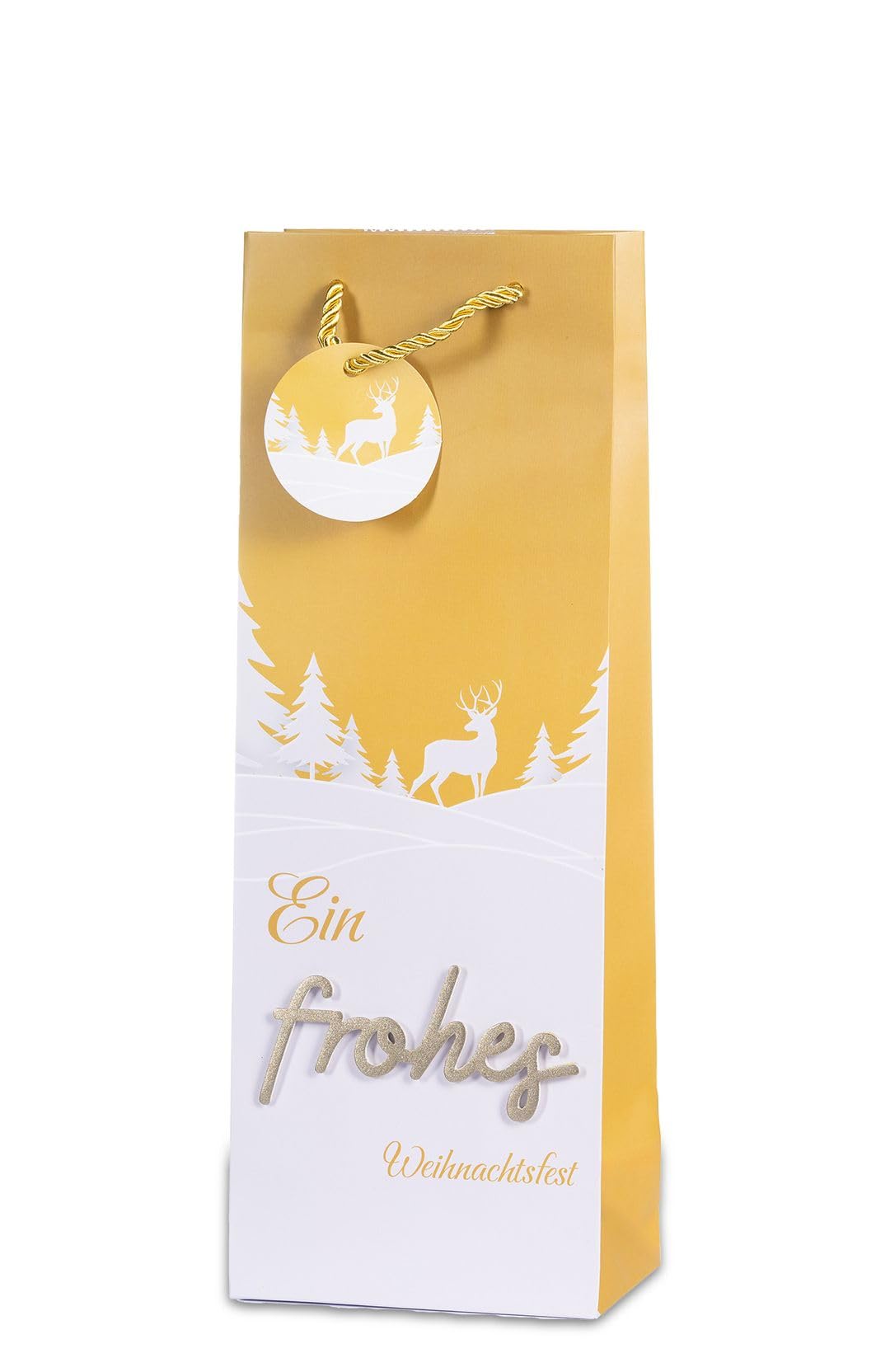 Laro Premium Line Weinflaschentüten Geschenktüten Weihnachten/3d-Schriftzug 10/20/40/100stk Größe: H36x B13x T8,5x cm Flaschentüte, Anzahl:100, Muster Tüten:Weihnachten 3d Schriftzug