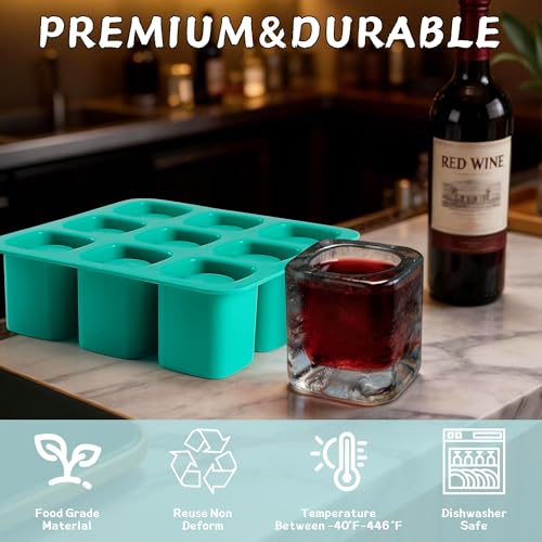 Molde para Vasos de Hielo de Silicona 9 Cavidades miniatura 6