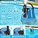 FineBud Submersible Water Pump, Adjustable Flow Sump Pump, Pool Cover Pump Above Ground, Electric Portable Water Removal Pumps, Water Pump for Pool Draining with 10ft Drainage Hose,3 Adapters,950GPH