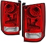 AKKON - For Honda Pilot Red Clear Rear Tail Lights Brake Tail Lamps Driver and Passenger Side Replacement Pair