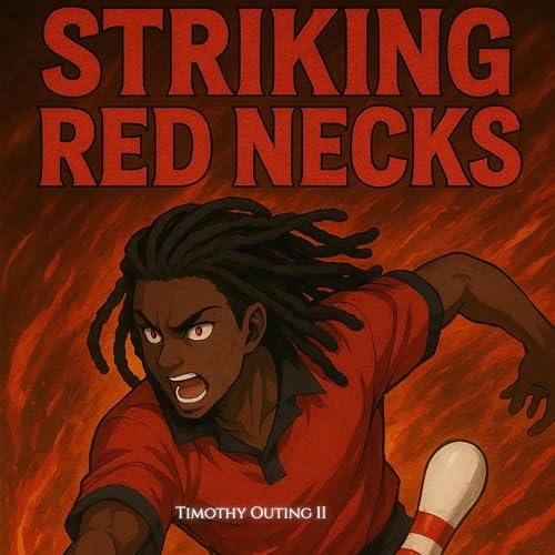 Diseño de la portada del título Striking Red Necks