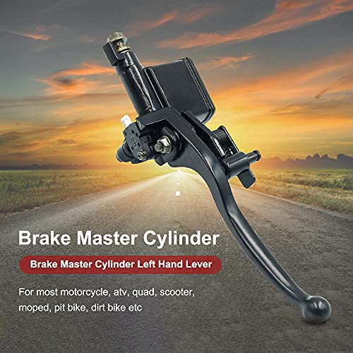 Triumilynn 7/8" 22Mm Left Brake Lever Master Cylinder For 50Cc 70Cc 90Cc 100Cc 110Cc 125Cc 150Cc 200Cc 250Cc Motorcyle Kids Atv Quad Moped Pit Dirt Bike #TOP4