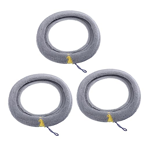 LRXIYODE 3Piezas Cojines De Inodoro Almohadillas De Asiento Impermeables y Cubiertas De Inodoro Asa Para Uso y Hogar Color