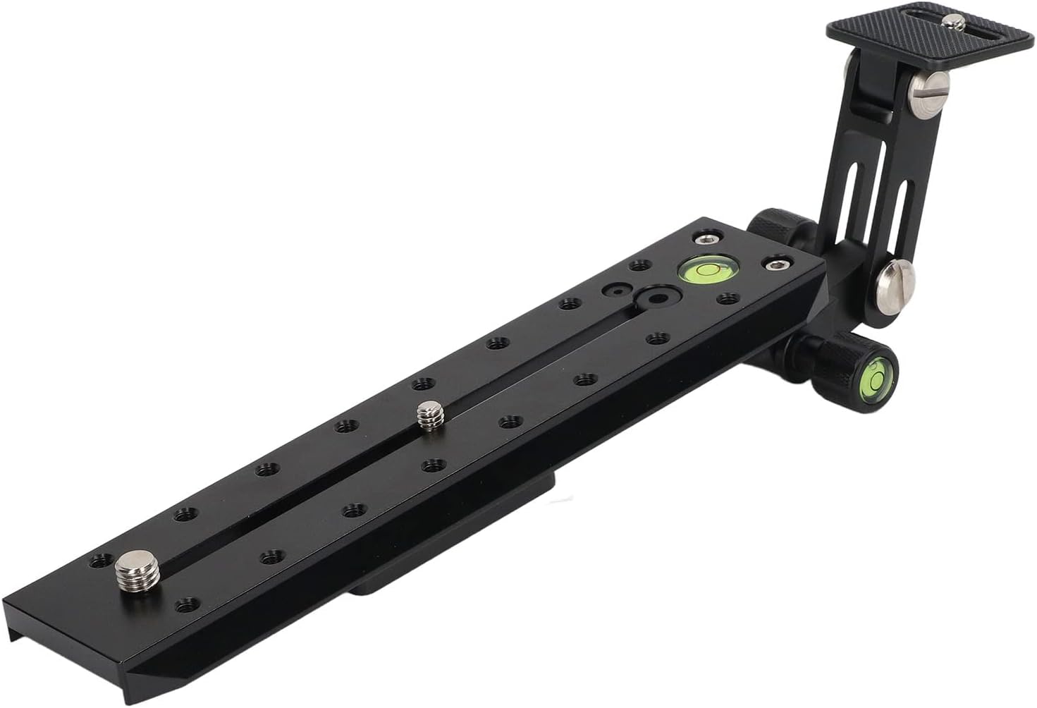 Telephoto Lens Bracket Plate, Long Focus Lens Quick Release Plate, Aluminum Alloy Camera Support Plate with Adjustable Position for and Sachtler Ball Head