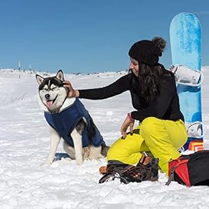 EMUST Dog X-Large Blue Waterproof Winter Coat, 80cm Chest, 19' Neck, 35lbs, Fleece Lined, for Small Breeds EMUST Dog X-Large Blue Waterproof Winter Coat, 80cm Chest, 19′ Neck, 35lbs, Fleece Lined, for Small Breeds