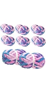 Soft Chunky Yarn for Crocheting & Hand Knitting, 8 Pack (Black) 51WSVcIN5YL. AC SR150,300
