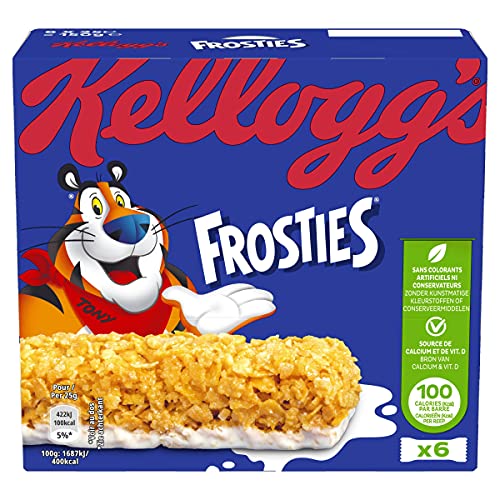Barres Céréales Frosties Céréales Au Lait Kellogg' Les 6 Barres De 25g - vue 3