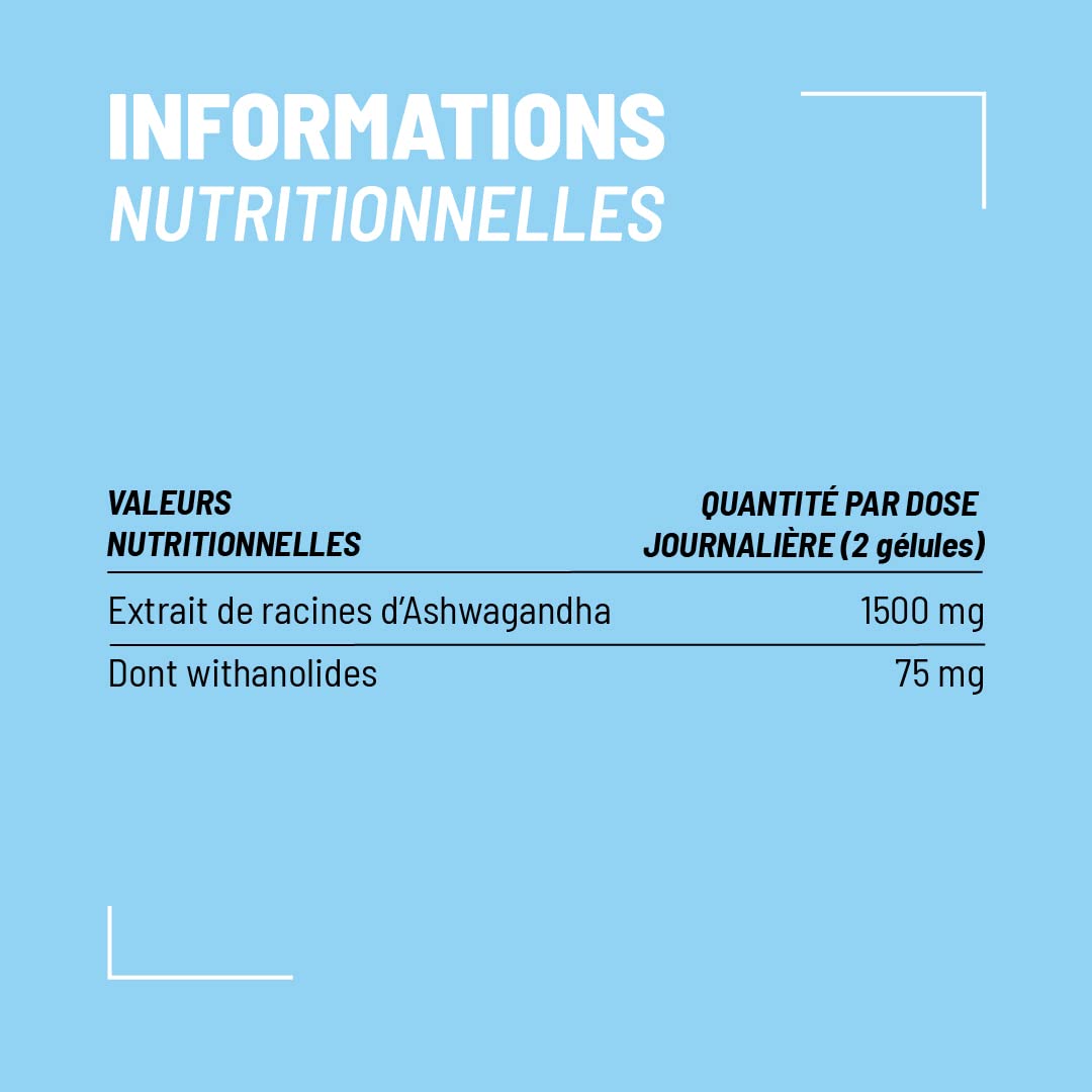 Nutripure | Ashwagandha Bio KSM66® | Plante Adaptogène de l'Ayurvéda | Vegan | Complément Alimentaire Bien-être Intellectuel et Physique | Stress, Anxiété | 60 gélules | 1 Mois | Fabriqué en France