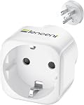 LENCENT Europe to Canada Plug Adapter, European to USA Adapter, American Outlet Plug Adapter, EU to US Adapter, Europe to CA/USA Travel Plug Converter