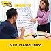 Post-it Super Sticky Portable Tabletop Easel Pad w/Dry Erase Panel, Great for Virtual Teachers and Students, 20x23 Inches, 20 Sheets/Pad, 2 Pads, Built-in Stand (563DE VAD 2PK), White