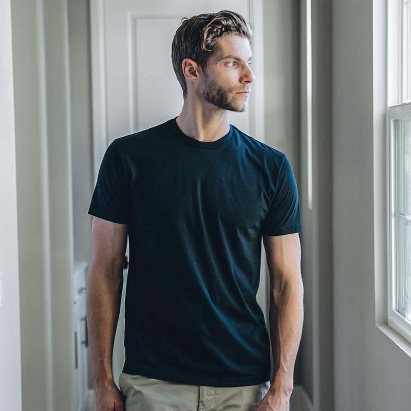 Fresh Clean Threads Men's Crew Neck T-Shirts – Short Sleeve, Fitted Style, Soft Cotton-Poly Blend, Tag-Free Comfort - Image 2