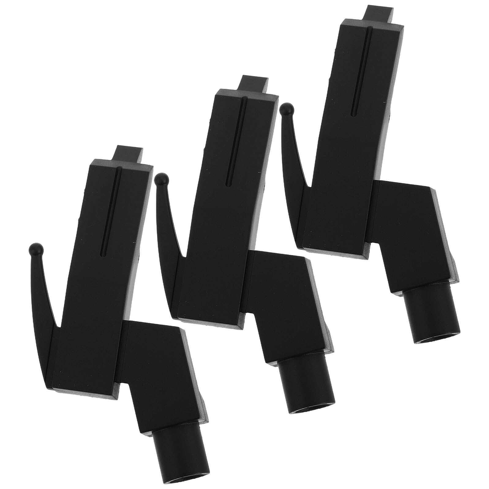 3 Sztuki Częściowy Uchwyt Igły Gramofonowe Do Płyt Winylowych Stojak Wkładki Fonograficzne Antywibracyjny Organizer Headshell Do Domowego i Studyjnego Użytku Czarny