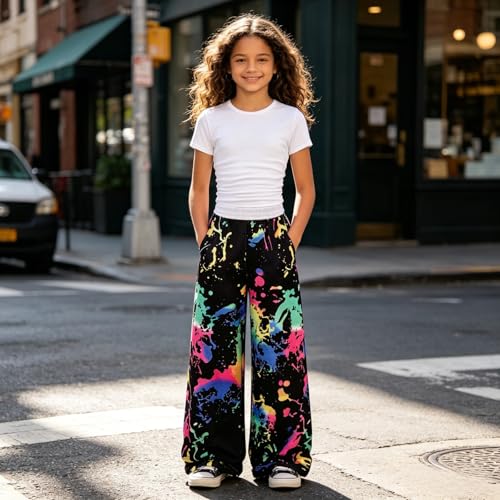 Image of Girls Clothes 2 Piece Short Sleeve T-Shirt Tops & Camo Pants Spring Summer Casual Outfits for Teen Tween Girl 7-14Y