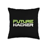 Future Hacker AI Quantum Computing Throw Pillow