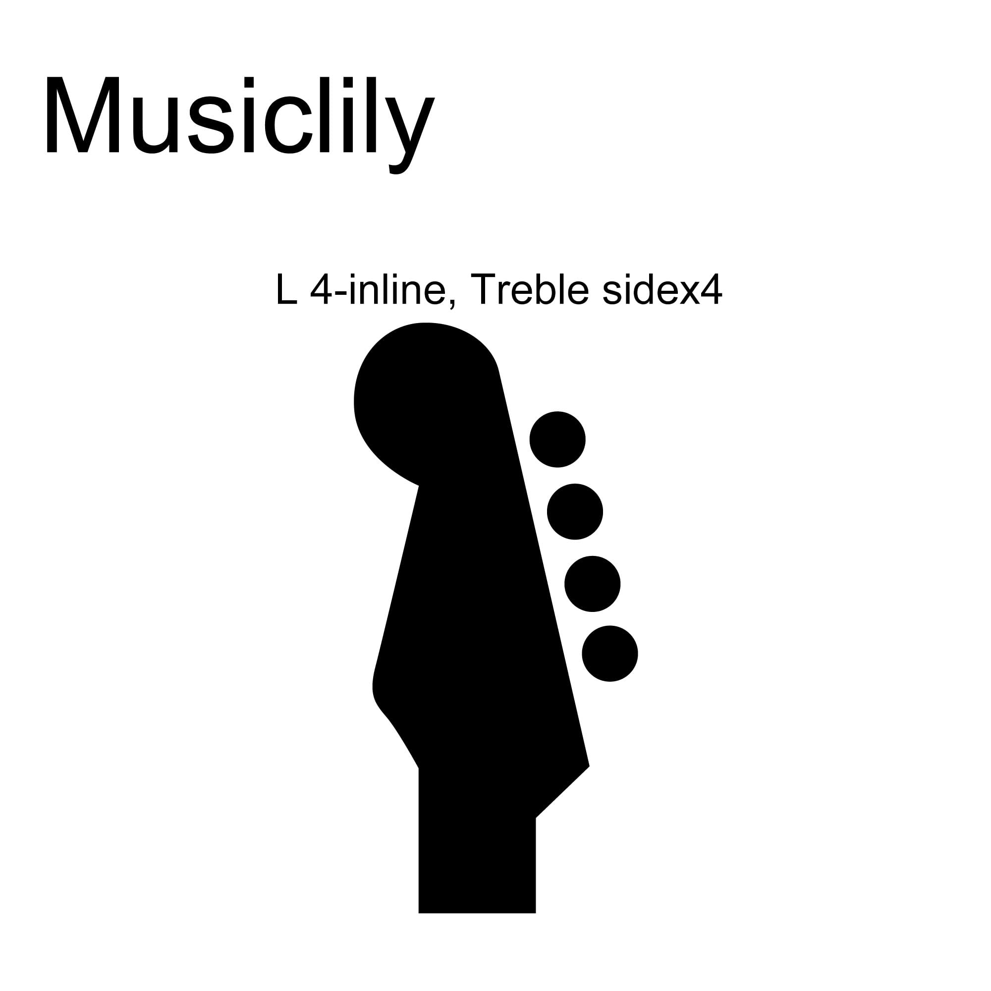 Musiclily Pro R21K-01 Leworęczny 4 w Linii 21:1 Klucze Basu Złoty
