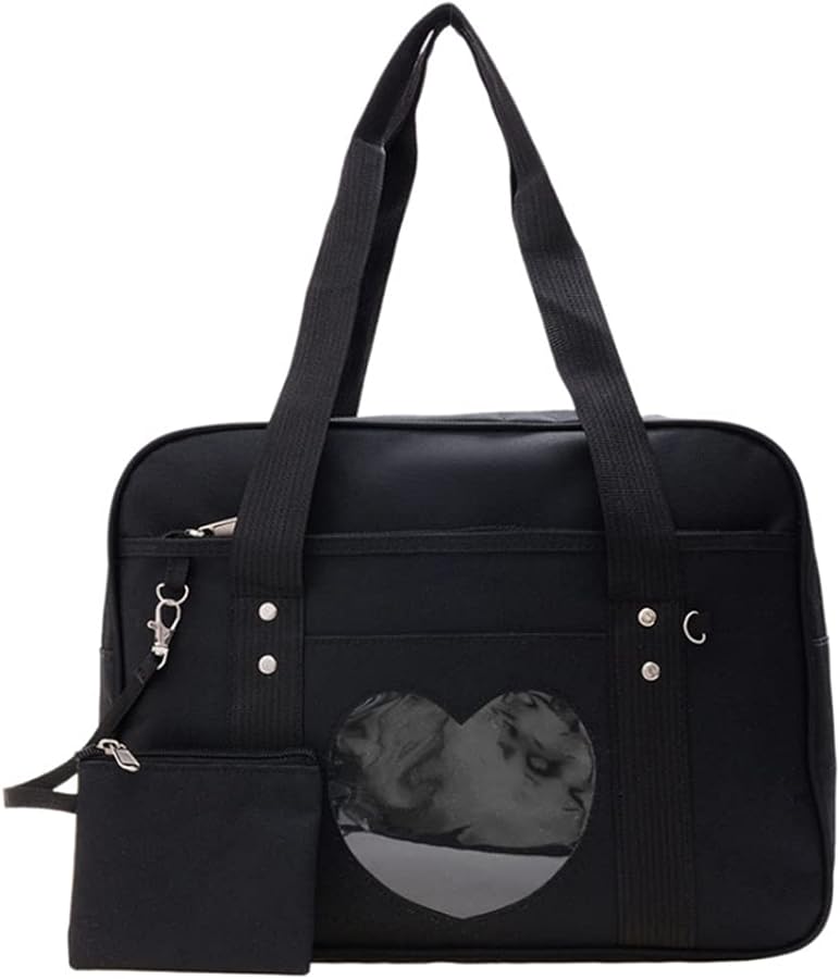 Amazon.com: KEEPOP Ita Bag Heart Shape Window Japanese Handbag