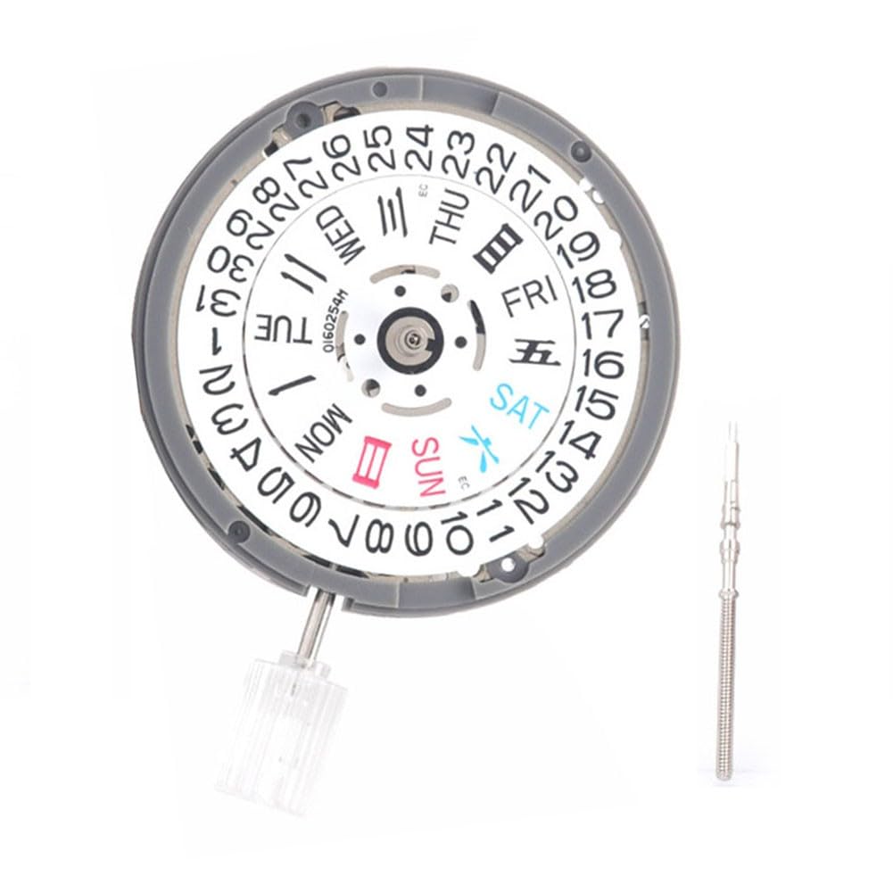 Accesorio de repuesto mecánico para movimiento automático de reloj NH36 con calendario dual