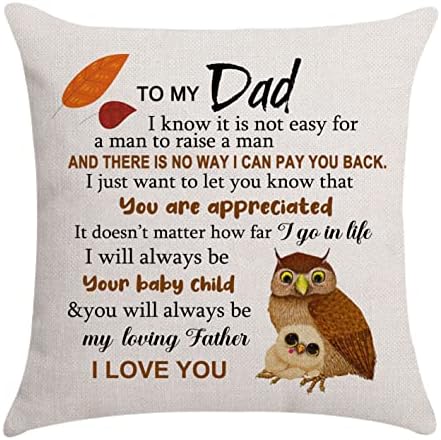 Uncle Cushion Cover Throw Pillow Cover Uncle Birthday Gifts, Uncle Gifts from Niece Nephew (UNCLE-3)