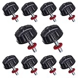 HJZHII 10 Sets Universal Fishing Reel Handle Screw Caps, Fishing Reel Replacement Parts Spin Reels Replacement Parts Screws Nuts Caps Spinnin forReel Knob Crank Power Handle Grip