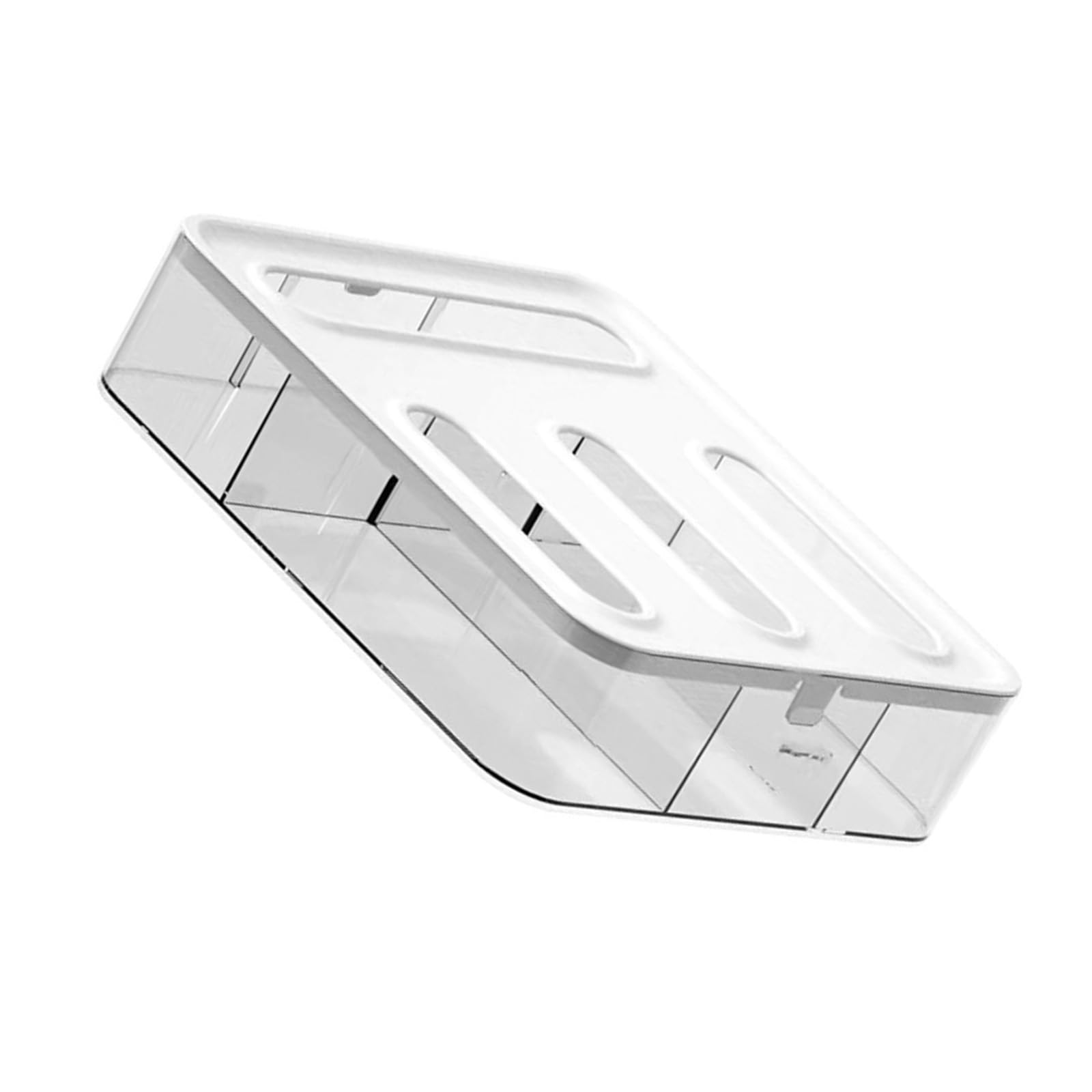 Msioytog Transpicuous Wall Mounted Bag Storage Container Multi Section Kitchen Coordinator for Food Bags Space Efficient PET ABS Design Transpicuous Food Bag Storage Box