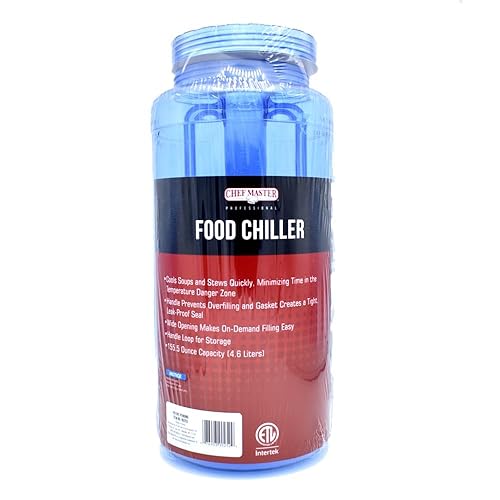 Chef Master Large Food Chiller, 155.5 Oz Plastic Cold Paddle