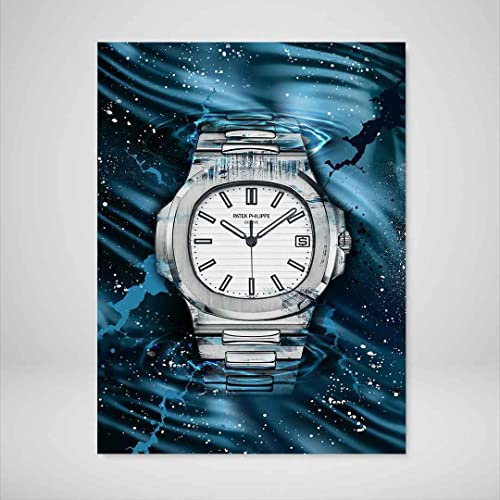 DEVICI Patek Philippe Nautilus Perfection inspired Patek Philippe Stretched Canvas Wall Art - Motivational Wall Art Patek Philippe Watches For Men Wall Decor Inspirational Wall Art Posters & Prints