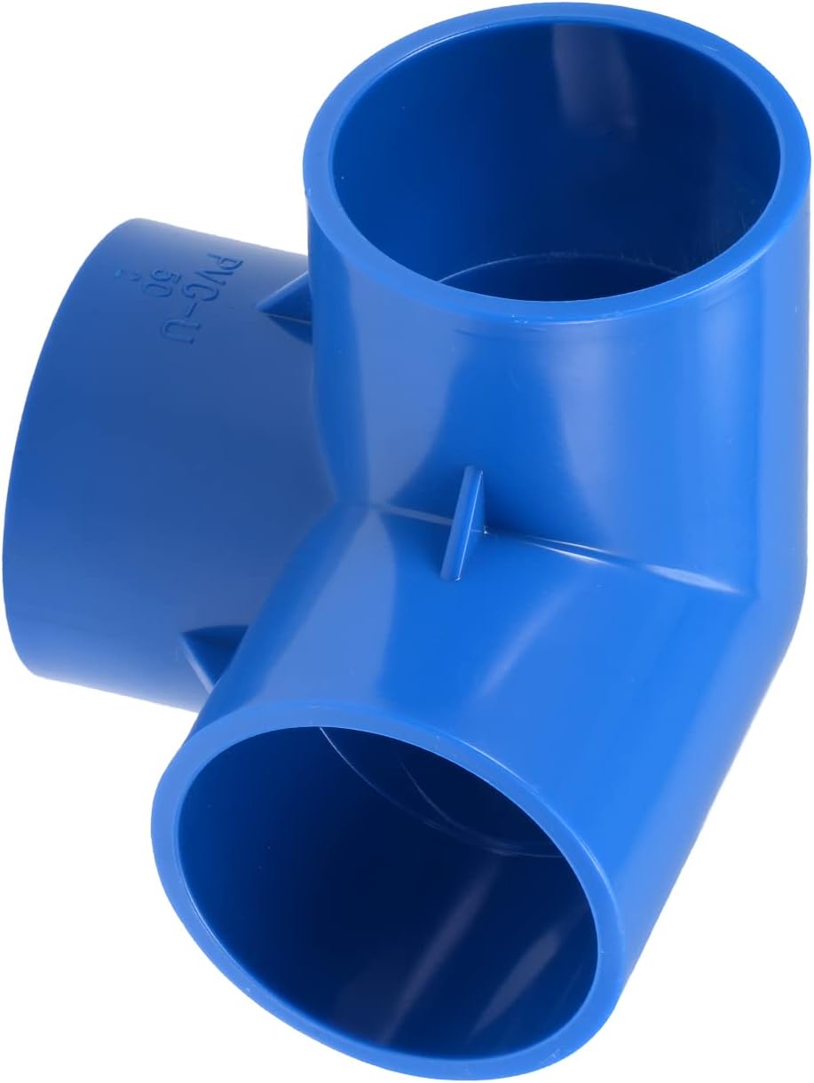 Amazon.co.jp: METALLIXITY ティーPVC管継手 50 mm 3ウェイ エルボー PVC管継手 家具コネクタ 水道 ...