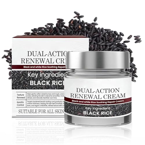 Crema renovadora Biancat KeraErase de doble acción, crema hidratante natural, crema regeneradora de doble acción con arroz negro, crema reparadora de la piel, crema antienvejecimiento.