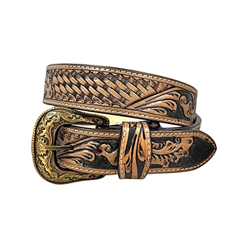 Western Leather Belt Heavy Duty Leather Belt For Men and Women 30HQ0032