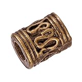 pialla antica in legno kettenbasteln KnorrPrandell Gütermann 2366110 - Pendente pialla, Confezione da 8, Colore: Oro Anticato