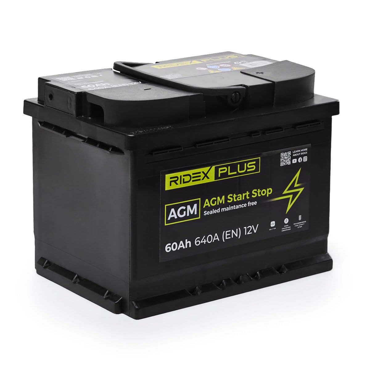 RIDEX PLUS 1S0037P Batteria Compatibilità con PEUGEOT 208 I Hatchback CA, CC