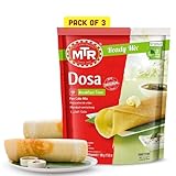 MTR Instant Dosa Mix - Ready to Cook Authentic Indian Breakfast, Lunch, Dinner or Snack Meal - No Added Preservatives - A Quick & Easy Recipe Suitable for Vegetarians - (500g, Pack of 3)