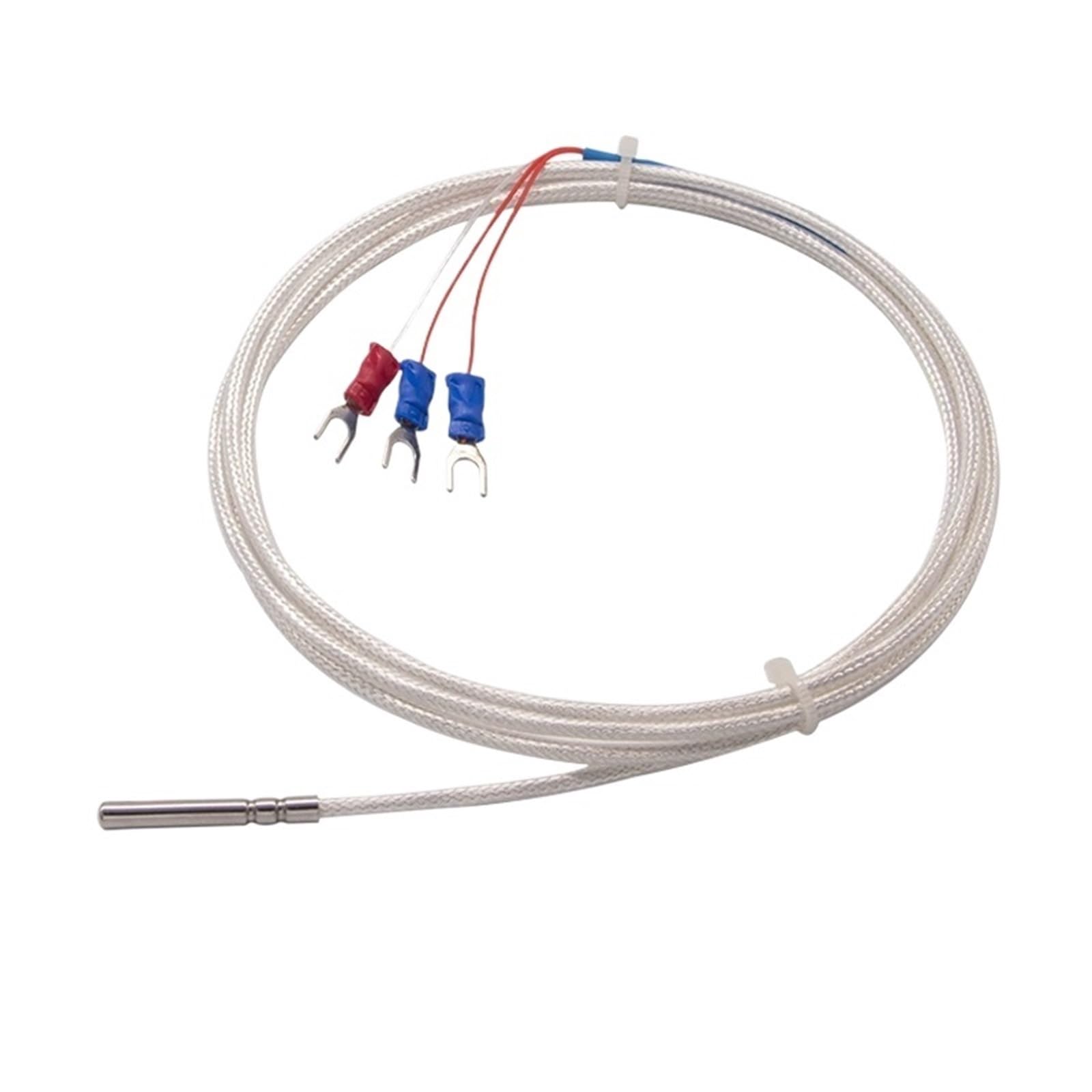 Sensor de temperatura PT100 RTD contra interferencias con cable blindado de PTFE 5