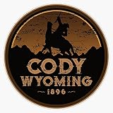 JB Print Cody Wyoming Buffalo Bill Wild West Vinyl Decal Sticker Car Waterproof Car Decal Bumper Sticker 5"